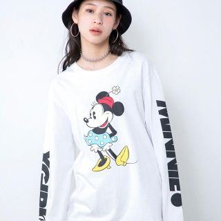 エックスガール(X-girl)のX-girl L/S TEE MINNIE(Tシャツ(長袖/七分))