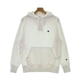 チャンピオン(Champion)のCHAMPION チャンピオン パーカー M 白 【古着】【中古】(パーカー)