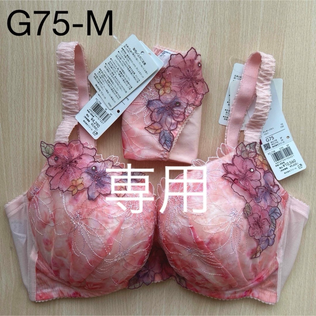 ワコール パルファージュ 38G V-Richブラ G75 下着 上下セット ワコール パルファージュ 38G V-Richブラ G75 下着 上下セット