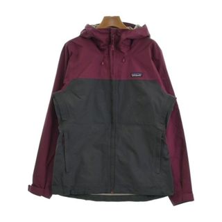 パタゴニア(patagonia)のpatagonia パタゴニア マウンテンパーカー M グレーx赤紫系 【古着】【中古】(その他)