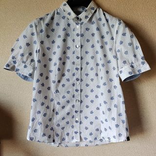 ポールスミス(Paul Smith)のポールスミス 半袖 シャツ 花柄 フラワー ドット レディース ホワイト 白(シャツ/ブラウス(半袖/袖なし))