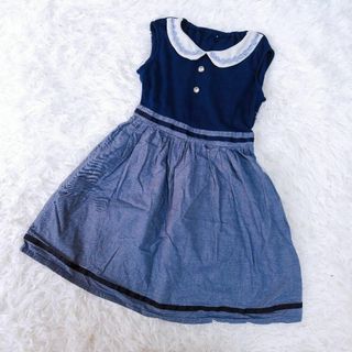 axes femme kids - axes femmekids／130／女の子／ノースリーブガーリーワンピース