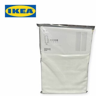 IKEA - HILJA ヒリア カーテン1組 ホワイト 145x135 cm
