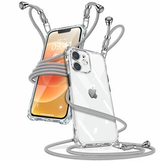 iPhone 12 Pro ケース クリア ショルダー iPhone12pro (その他)