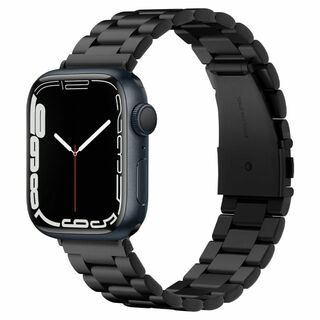 色:ブラックコンパチブル Apple Watch バンド ステンレス製 Ap(その他)