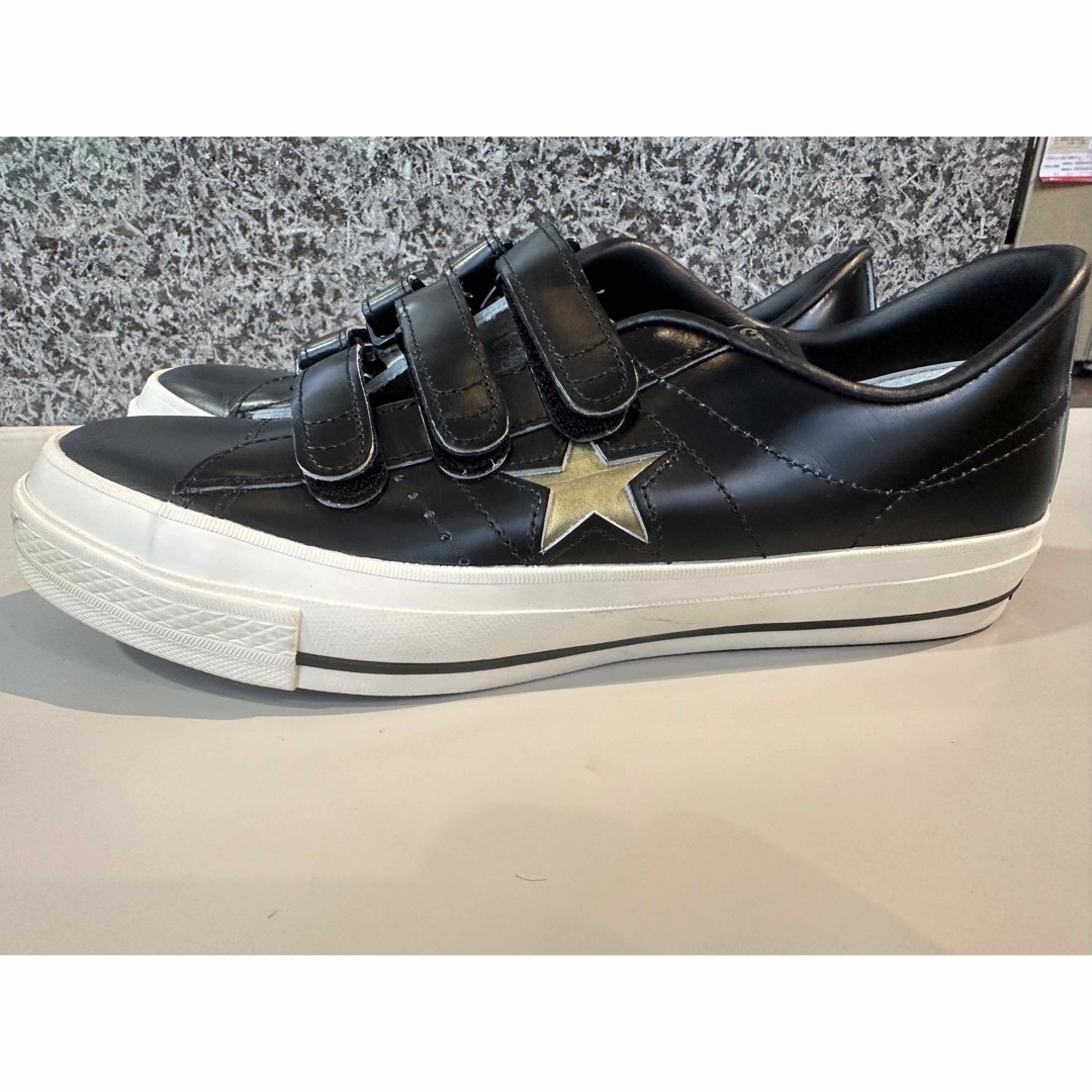 CONVERSE - 日本製 コンバース ワンスター ベルクロ 黒×金 28 CONVERSE - 日本製 コンバース ワンスター ベルクロ 黒×金 28