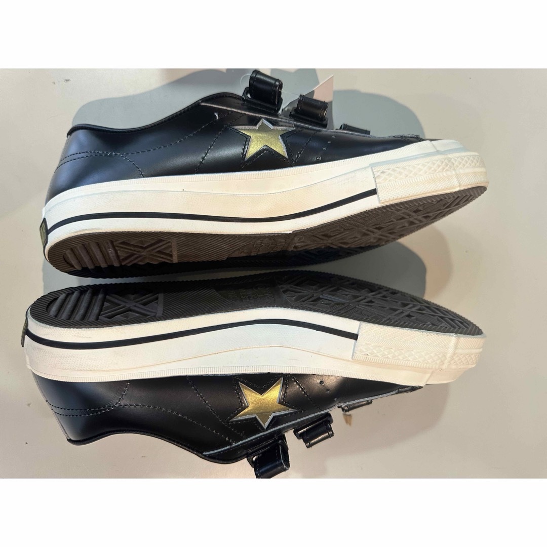 CONVERSE - 日本製 コンバース ワンスター ベルクロ 黒×金 28 CONVERSE - 日本製 コンバース ワンスター ベルクロ 黒×金 28