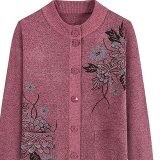バラのピンクセーター(ニット/セーター)