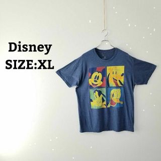 ディズニー(Disney)のディズニー 輸入 Tシャツ 紺 ミッキー ドナルド グーフィー プルート(Tシャツ/カットソー(半袖/袖なし))