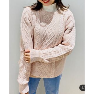 ギャップ(GAP)のGAP ケーブルニット クルーネックセーター(ニット/セーター)