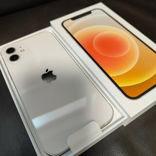アップル(Apple)の美品 iPhone12 64GB ホワイト SoftBank SIMロックなし(スマートフォン本体)