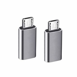 【色:シルバー】YFFSFDC USB-C → Micro USB アダプタ T(PC周辺機器)