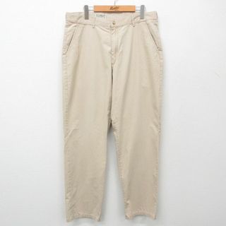 エルエルビーン(L.L.Bean)のW36★古着 エルエルビーン LLBEAN パンツ メンズ 90年代 90s ベージュ カーキ 24may22 中古 ボトムス ロング(ワークパンツ/カーゴパンツ)