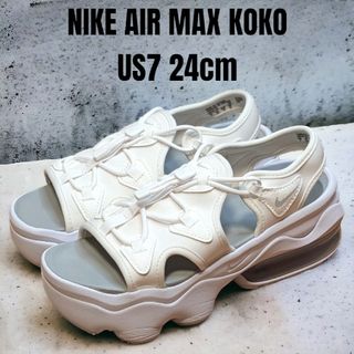 ナイキ(NIKE)のNIKE AIR MAX KOKO 24cm ナイキ エアマックスココ ホワイト(サンダル)