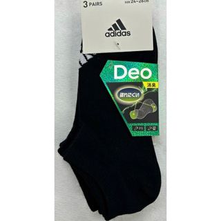 adidas - メンズアデイダスソックス adidas 3足組靴下 DEO消臭24cm～26cm