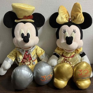 ディズニー(Disney)の東京ディズニー30周年　コスチューム　ミッキー　ミニー　ぬいぐるみ　金コス(ぬいぐるみ)