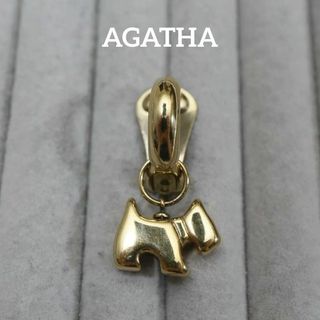 AGATHA - 【匿名配送】 AGATHA アガタ 片耳 イヤリング ゴールド ロゴ