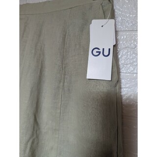 GU - 匿名配送＊タグ付き☆GU（M）レディース夏物フレアスカート（薄いくすみグリーン）