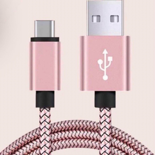 USB iPad スマホ iPhone ケーブル 2mピンク 新品 充電ケーブル(映像用ケーブル)