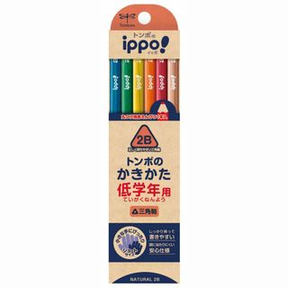 サイズ:2B_色:ナチュラルトンボTombow 鉛筆 ippo! 低学年用か