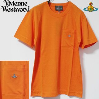 ヴィヴィアンウエストウッド(Vivienne Westwood)の新品 ヴィヴィアンウエストウッド ポケットオーブ刺繍 半袖Tシャツ S-M相当(Tシャツ/カットソー(半袖/袖なし))