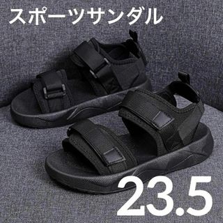 スポーツサンダル 厚底サンダル 37 黒 レディース シューズ 23.5cm(サンダル)