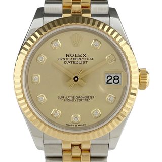 ロレックス(ROLEX)のロレックス デイトジャスト 10Pダイヤ シャンパン 278273G 自動巻き ボーイズ 中古(腕時計(アナログ))