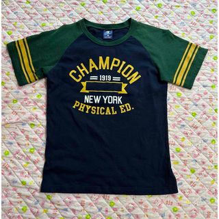 チャンピオン(Champion)のチャンピオン Tシャツ ネイビー×グリーン(Tシャツ/カットソー)