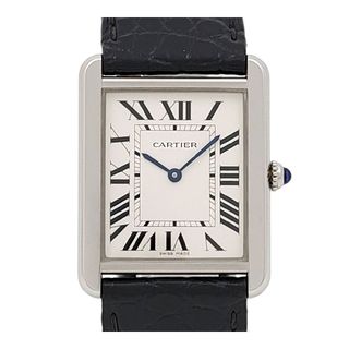 カルティエ(Cartier)のカルティエ タンクソロ LM クォーツ W5200003 クオーツ ステンレススティール メンズ CARTIER 【中古】 【時計】(腕時計(アナログ))