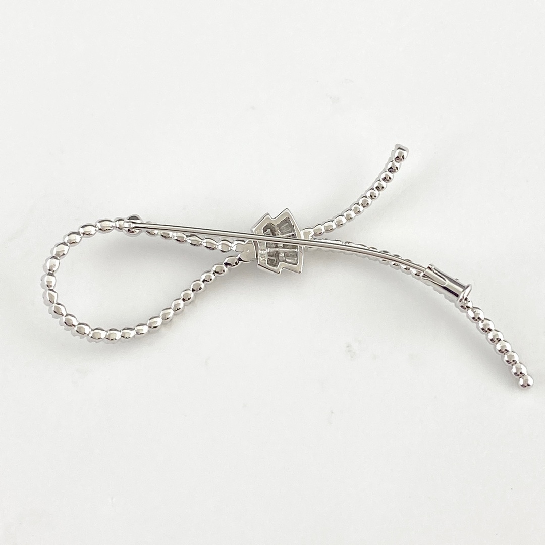 メレダイヤ デザインブローチ K18 【中古】 メレダイヤ デザインブローチ K18 【中古】