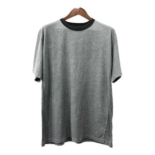 NAUTICA ノーティカ リンガーＴシャツ ワンポイント グレー (メンズ L) 中古 古着 Q7382