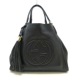 グッチ(Gucci)のGUCCI(グッチ) トートバッグ ソーホー 336751 黒 レザー(トートバッグ)