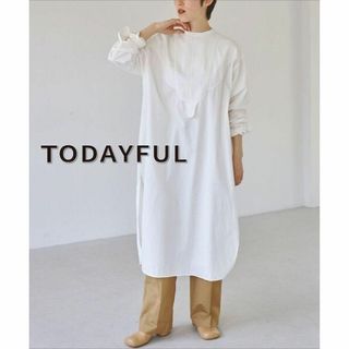 TODAYFUL - 【送料無料】TODAYFULドレスシャツワンピース 38 トゥデイフル ホワイト