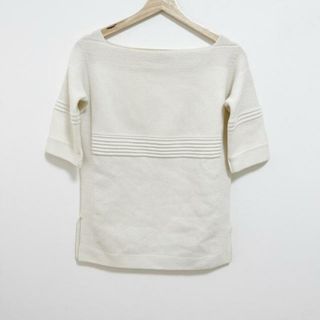 エルメス(Hermes)のHERMES(エルメス) 半袖セーター サイズ34 S レディース - アイボリー(ニット/セーター)