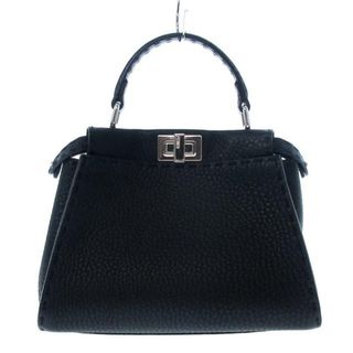 フェンディ(FENDI)のFENDI(フェンディ) ハンドバッグ レディース美品  ピーカブーアイコニックスモール/セレリア 8BN244-Q0J 黒 ローマンレザー(ハンドバッグ)