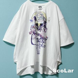 【ScoLar】スカラーシネマ柄 コクーンビック TEE タグ付未使用