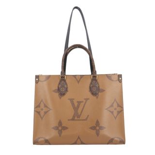 ルイヴィトン(LOUIS VUITTON)のルイヴィトン オンザゴーMM モノグラムジャイアント ショルダーバッグ モノグラムリバース M45321 ブラウン ユニセックス LOUIS VUITTON  中古(ショルダーバッグ)