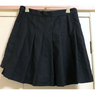 レディース プリーツ スカート ミニ キュロット ショートパンツ ブラック 黒(キュロット)