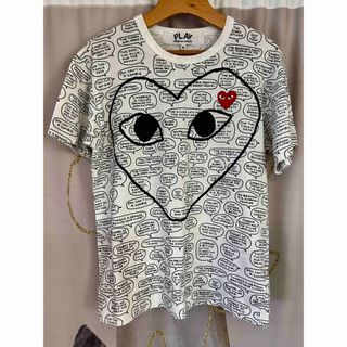 コムデギャルソン(COMME des GARCONS)のプレイコムデギャルソン マットグレイニング コラボ Tシャツ(Tシャツ/カットソー(半袖/袖なし))