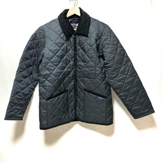 ラベンハム(LAVENHAM)のLAVENHAM(ラベンハム) ブルゾン サイズ36 S メンズ美品  - ダークグレー×黒 長袖/キルティング/中綿/秋/冬(ブルゾン)