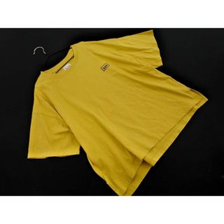 リー(Lee)のLee リー プリント Tシャツ sizeM/マスタード ■◆ レディース(Tシャツ(半袖/袖なし))