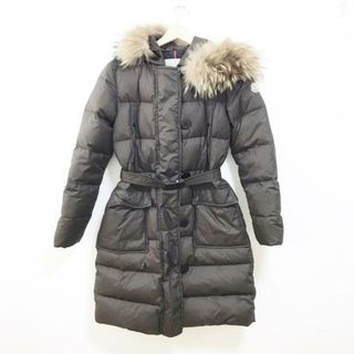 モンクレール(MONCLER)のMONCLER(モンクレール) ダウンコート レディース美品  MESSINA(メッシーナ) ダークブラウン 長袖/キルティング/冬(ダウンコート)