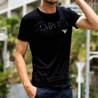 【新品】EMPORIO ARMANI アルマーニ／ストレッチＴシャツ M