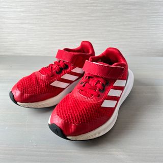 アディダス(adidas)のadidas スニーカー　18cm 赤　キッズ(スニーカー)