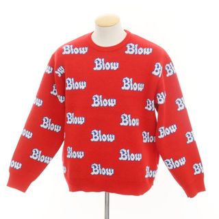 シュプリーム(Supreme)の【中古】シュプリーム Supreme 2023年秋冬 Blow Sweater アクリル クルーネックニット レッド【サイズS】【メンズ】(ニット/セーター)