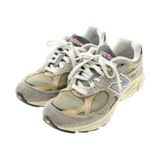 ニューバランス(New Balance)のNew Balance ニューバランス スニーカー 25cm グレーxベージュ 【古着】【中古】(スニーカー)