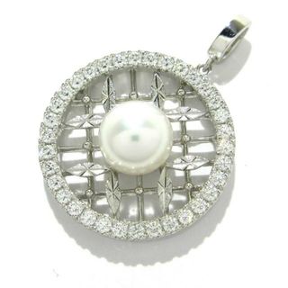 MIKIMOTO - mikimoto(ミキモト) ペンダントトップ美品  - K18WG×パール×ダイヤモンド アイボリー