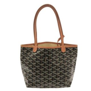 GOYARD - GOYARD(ゴヤール) トートバッグ サンルイジュニア ダークブラウン×アイボリー×マルチ コーティングキャンバス×レザー