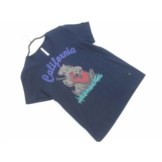 glamb グラム プリント Tシャツ size1/紺 ■◆ メンズ