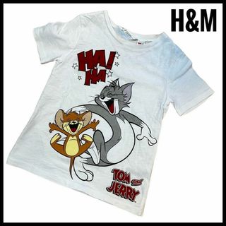 H&M - Tシャツ　H&M キッズ　トムアンドジェリー　白　110㎝　男女兼用 